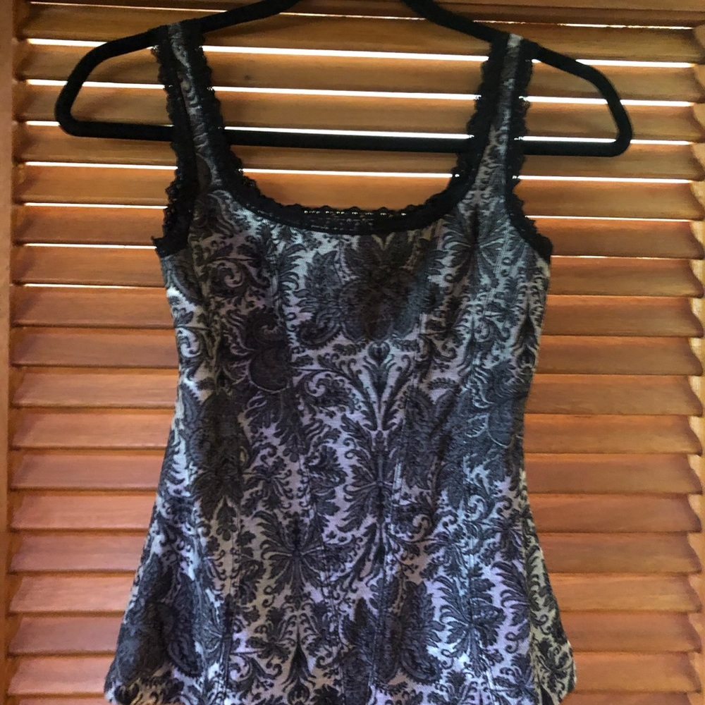 Corset look tank top